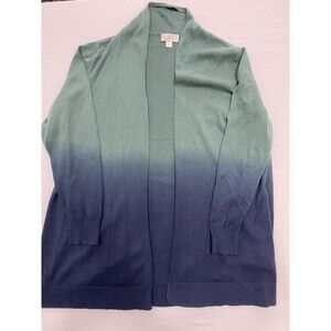 Belle by Kim Gravel Ombre Open Front Cardigan - Size M